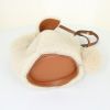 Loewe shoulder bag in sheepskin and brown leather - Detail D4 thumbnail