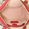 Gucci Boston shoulder bag in beige monogram canvas and red leather - Detail D3 thumbnail