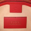 Bolso bandolera Gucci Boston en lona Monogram beige y cuero rojo - Detail D4 thumbnail