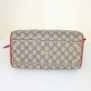 Gucci Boston shoulder bag in beige monogram canvas and red leather - Detail D5 thumbnail