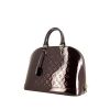 Sac à main Louis Vuitton Alma grand modèle en cuir verni monogram bordeaux - 00pp thumbnail