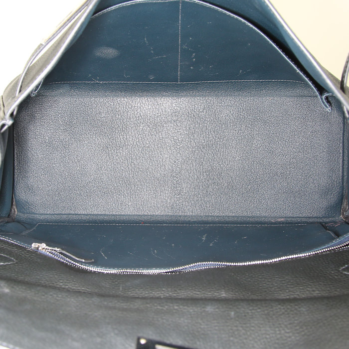 Sac à main Hermes Kelly 35 cm en cuir togo noir - Detail D3