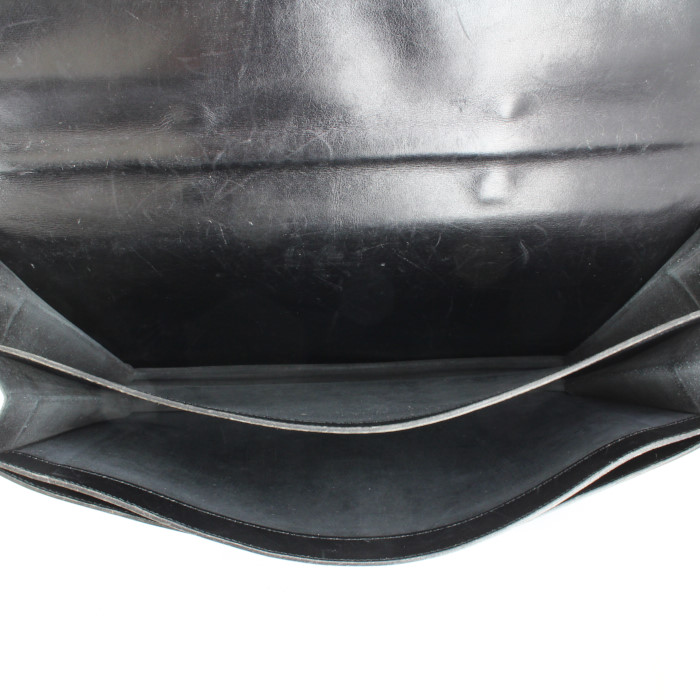 Borsa portadocumenti Sac à dépêches in pelle box nera - Detail D2
