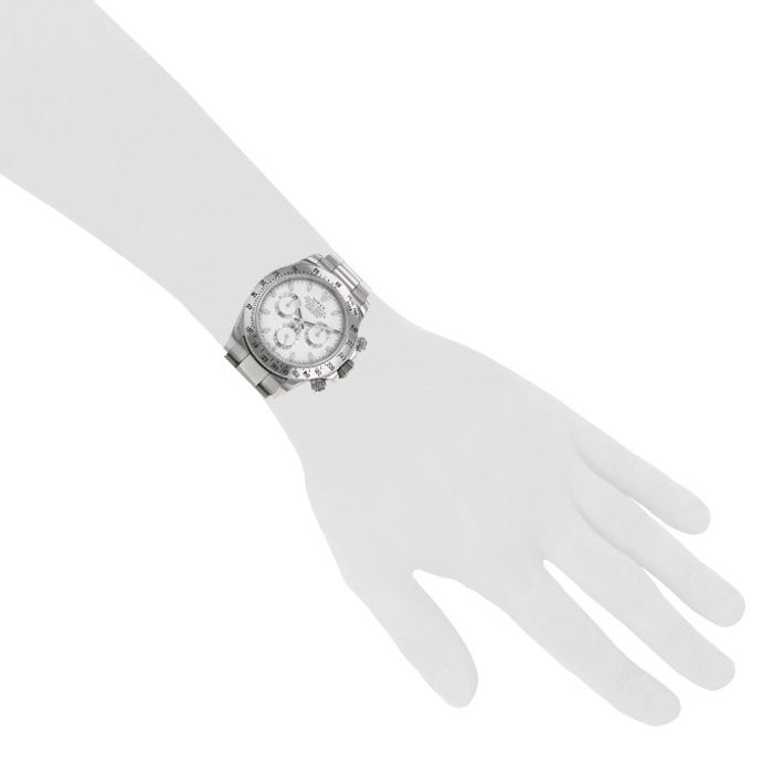 Rolex Daytona watch in stainless steel Ref: 116520 Circa 2010 - Detail D1