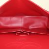 Chanel Timeless jumbo shoulder bag in red quilted leather - Detail D3 thumbnail