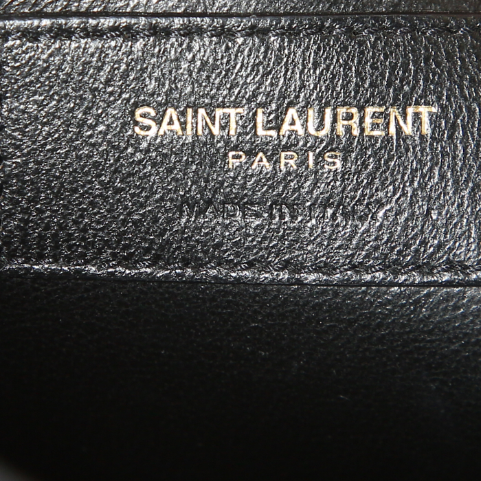 Bolso bandolera Saint Laurent Sulpice en ante negro - Detail D3