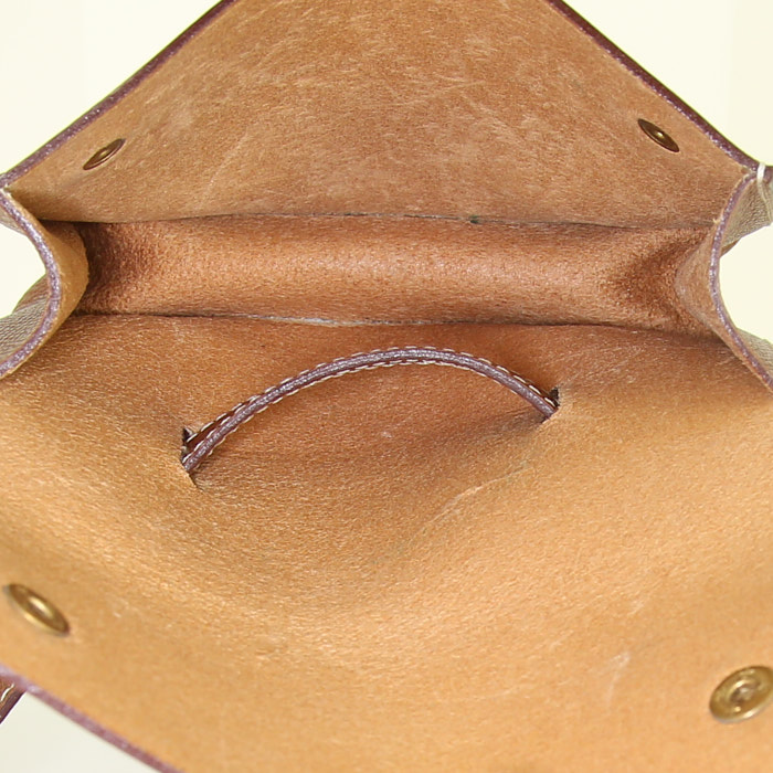 Hermès Fanny Pack clutch-belt in brown epsom leather - Detail D2