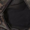 Fendi Zucca bag in monogram canvas and brown patent leather - Detail D2 thumbnail