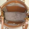 Bolso de mano Prada Galleria en cuero saffiano marrón - Detail D3 thumbnail