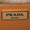 Prada Galleria handbag in brown leather saffiano - Detail D4 thumbnail