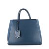 Fendi 2 Jours bag worn on the shoulder or carried in the hand in blue two tones leather - 360 thumbnail