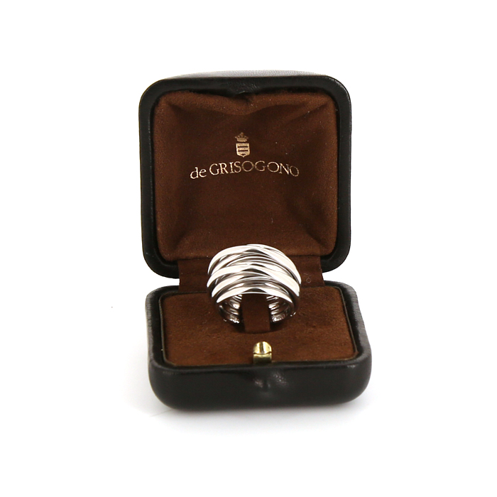 Anello De Grisogono Allegra in oro bianco - Detail D2