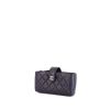 Chanel wallet in blue quilted leather - 00pp thumbnail