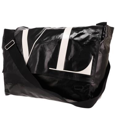 Bolso bandolera de Valentino Garavani   de lona negra