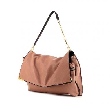 Bolso Chloé en cuero rosa y negro