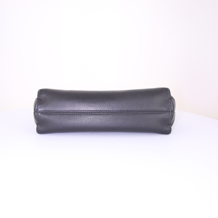 Sac Lanvin en poulain et cuir noir - Detail D5