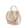 Louis Vuitton Girolata handbag in azur damier canvas and natural leather - 00pp thumbnail