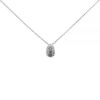 Collar Cartier Myst en oro blanco,  cristal de roca y diamantes - 00pp thumbnail