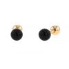 Tiffany & Co pair of cufflinks in 14 carats yellow gold and onyx - 00pp thumbnail