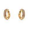 Piaget Possession hoop earrings in yellow gold and diamonds - 00pp thumbnail