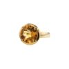 Poiray Fille Cabochon ring in yellow gold and citrine - 00pp thumbnail