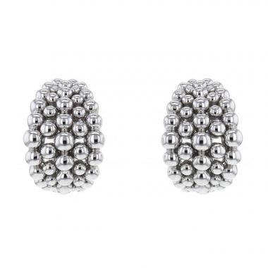 Orecchini a clip Boucheron Grains de Raisins in oro bianco