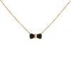 Van Cleef & Arpels necklace in yellow gold,  onyx and diamonds - 00pp thumbnail