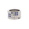 Cartier Lanière ring in white gold,  diamonds and sapphires - 00pp thumbnail