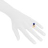 Chaumet 1970's ring in yellow gold,  diamonds and lapis-lazuli - Detail D1 thumbnail