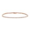 Flexible Vintage bracelet in 14 carats pink gold and diamonds 3.75 carat - 00pp thumbnail