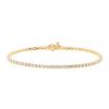 Flexible Vintage bracelet in 14 carats yellow gold and diamonds - 00pp thumbnail