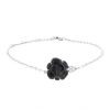 Chanel Camelia bracelet in onyx,  white gold and diamonds - 00pp thumbnail