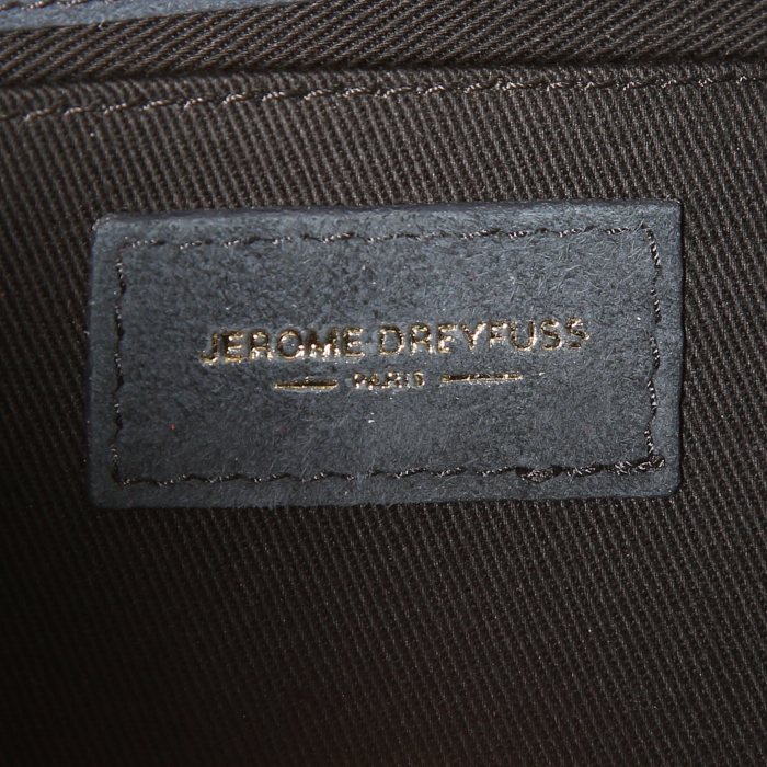 Jerome Dreyfuss Victor shoulder bag in blue leather - Detail D3