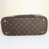 Shopping bag Louis Vuitton in tela monogram marrone e pelle color talpa - Detail D5 thumbnail