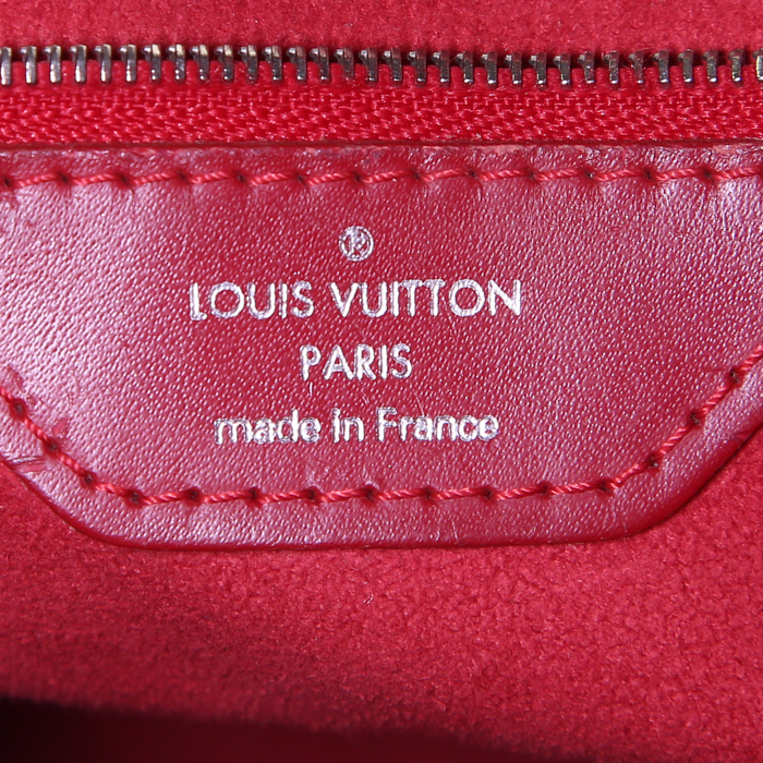 Bolso Cabás Louis Vuitton Bucket en cuero Epi rojo - Detail D3