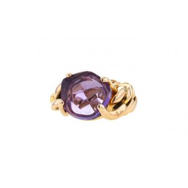 Bague Pomellato Lola en or rose et améthyste