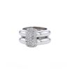 Chaumet Duo medium model ring in white gold and diamonds - 00pp thumbnail