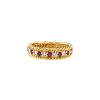 Anello Dior in oro giallo,  diamanti e rubini - 00pp thumbnail