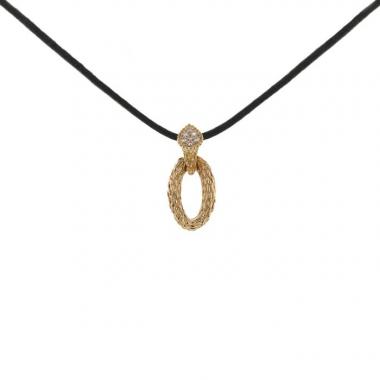 Boucheron Serpent Bohème pendant in yellow gold and diamonds