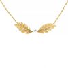 Buccellati Foglia Quercia necklace in yellow gold and white gold - 00pp thumbnail