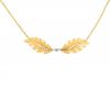 Buccellati Foglia Quercia necklace in yellow gold and white gold - 00pp thumbnail