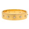 Buccellati Macri Classica large model bracelet in yellow gold,  white gold and diamonds - 00pp thumbnail