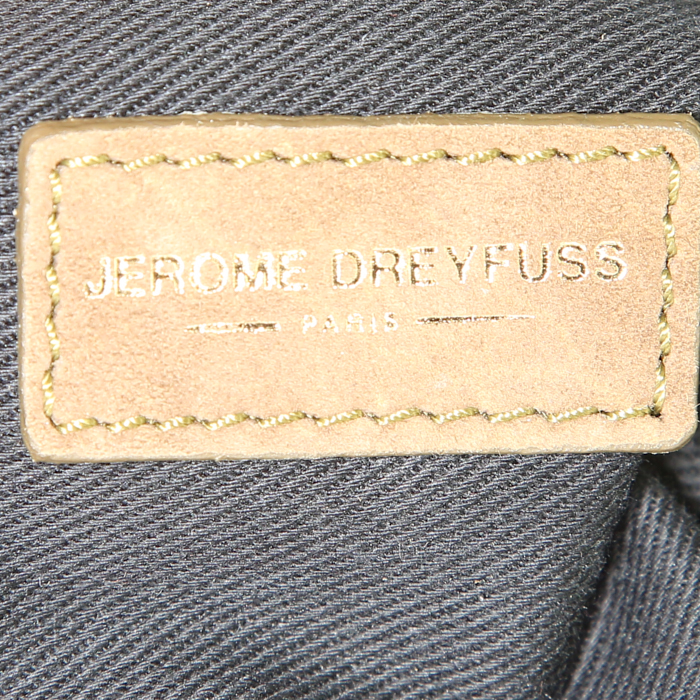 Sac bandoulière Jerome Dreyfuss Benjamin en daim marron - Detail D4