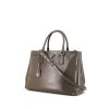 Prada Galleria shoulder bag in grey patent leather - 00pp thumbnail