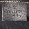 Gucci Britt bag worn on the shoulder or carried in the hand in black patent leather and bicolor canvas - Detail D4 thumbnail