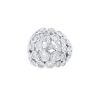 Vintage boule ring in white gold and diamonds (5.00 carats) - 00pp thumbnail