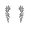 Vintage pendants earrings in white gold and diamonds - 00pp thumbnail