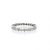 Vintage ring in white gold and diamonds - 360 thumbnail