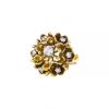 Vintage 1960's boule ring in 14 carats yellow gold and diamonds - 00pp thumbnail