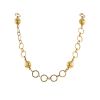 Flexible Vintage 1980's long necklace in yellow gold - 00pp thumbnail